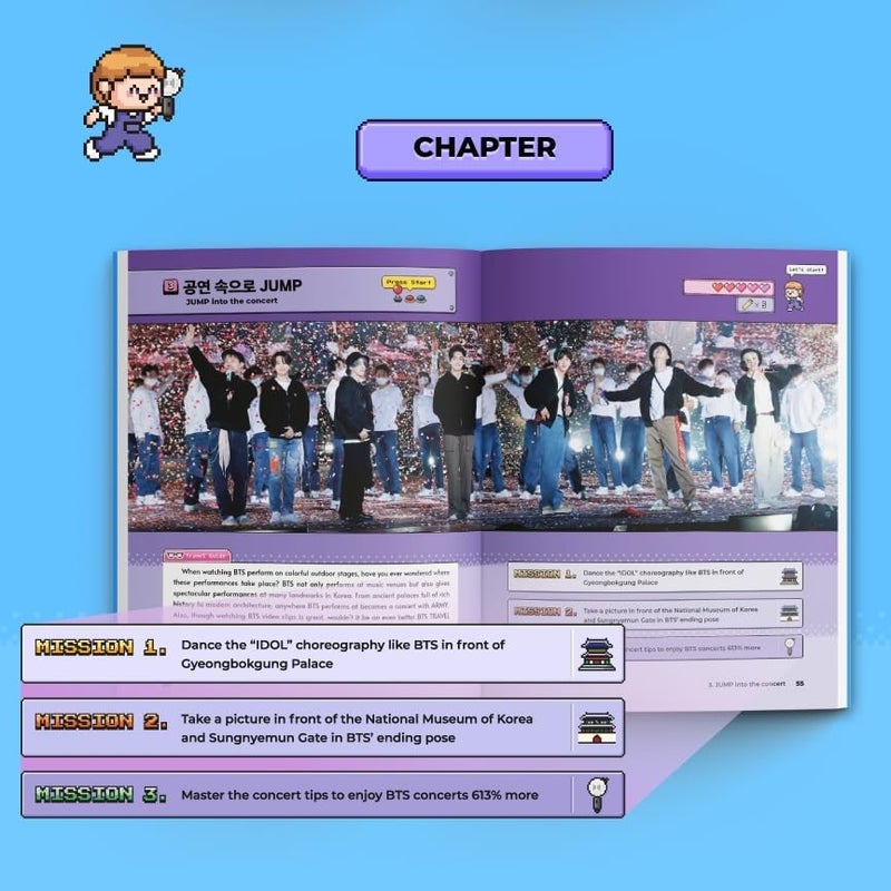 CAKE BTS Travel Book Global Edition with Useful Korean Expressions - Official BTS Merch, Special South Korea Trip Guide Inspired by BTS, Gift Idea for Army - Image 4